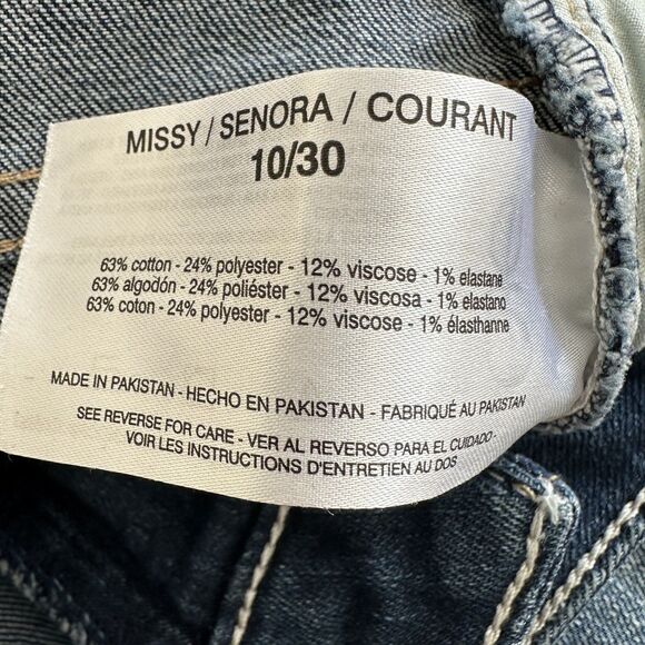 Vintage America Jeans Womens Size 10/30 Blue Medium Wash Denim Boot Cut Mid Rise - Picture 10 of 14